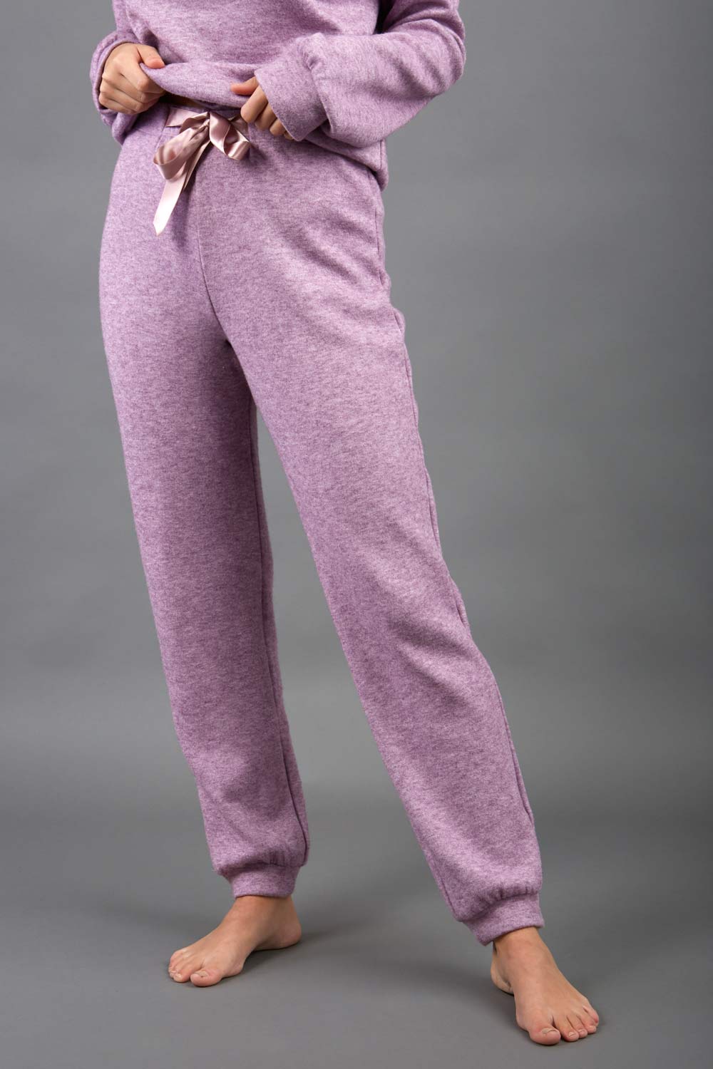 Aria Tricot Joggers in Lavender Mist – Diva Catwalk, image 1