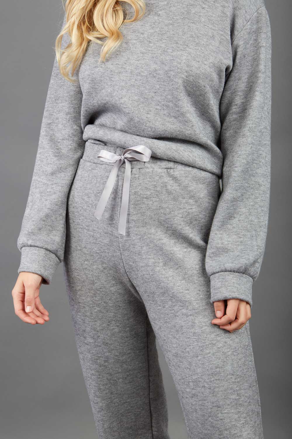 Aria Tricot Joggers in Flint Grey – Diva Catwalk, image 3
