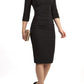 Astra Off Shoulder Sleeved Pencil Dress 