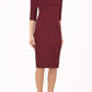 Astra Off Shoulder Sleeved Pencil Dress 