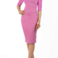 Astra Off Shoulder Sleeved Pencil Dress 