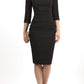 Astra Off Shoulder Sleeved Pencil Dress 