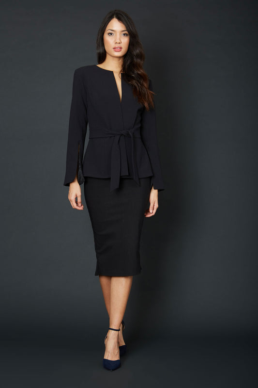 Attimo Black Open Back Jacket 