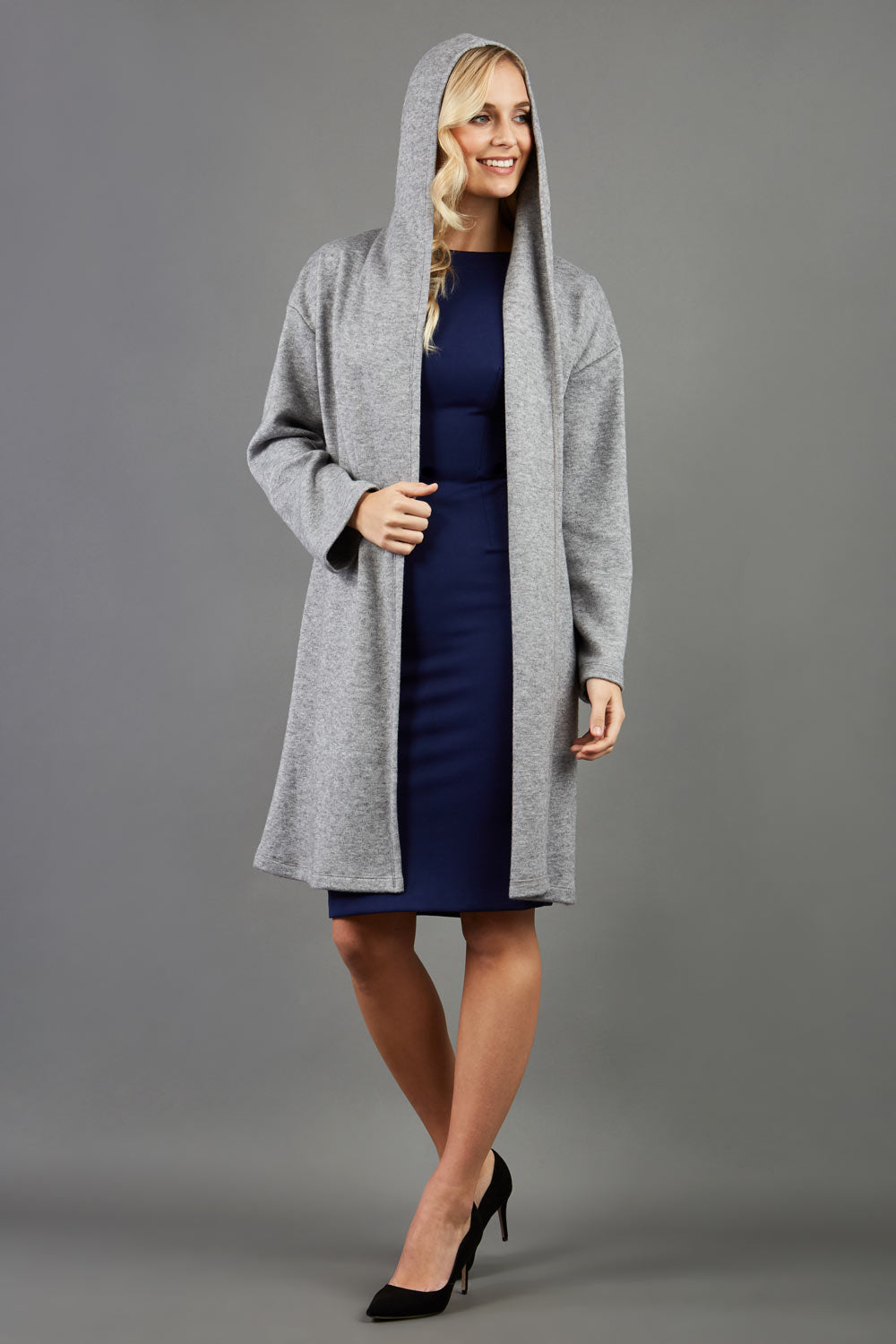 Borneo Hooded Tricot Coat – Diva Catwalk, image 3