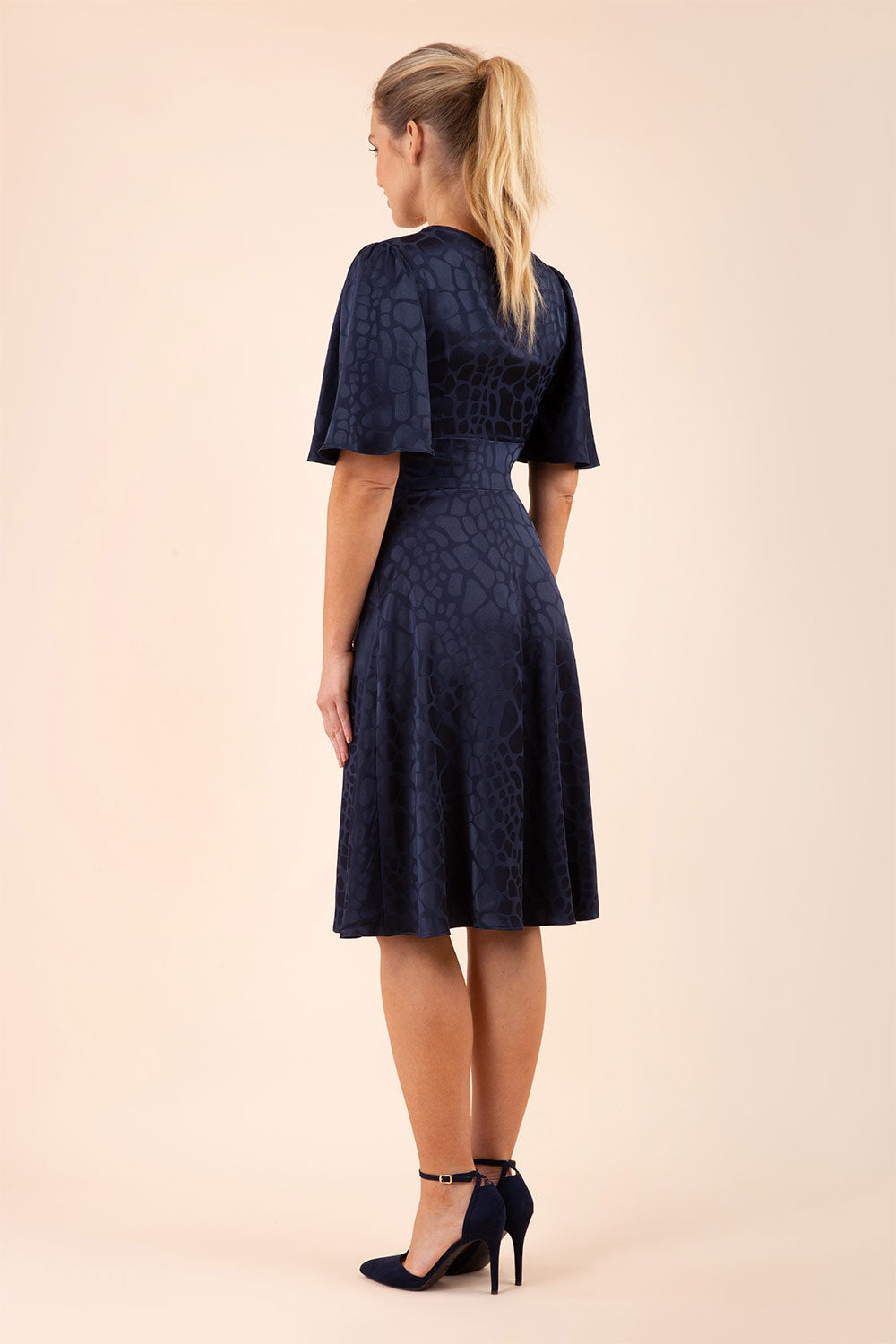 Cambrian Satin A-line Dress – Diva Catwalk, image 10