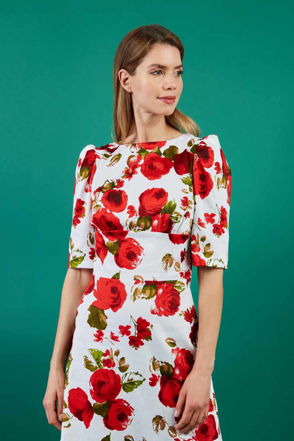 Carisbrooke Printed A-line Dress – Diva Catwalk, image 4