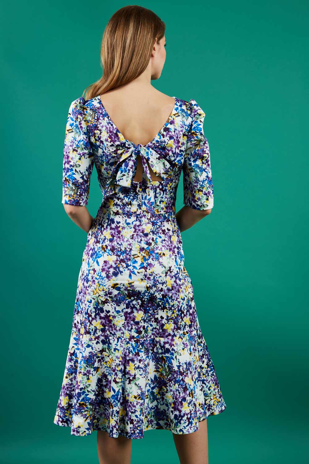 Carisbrooke Printed A-line Dress – Diva Catwalk, image 8