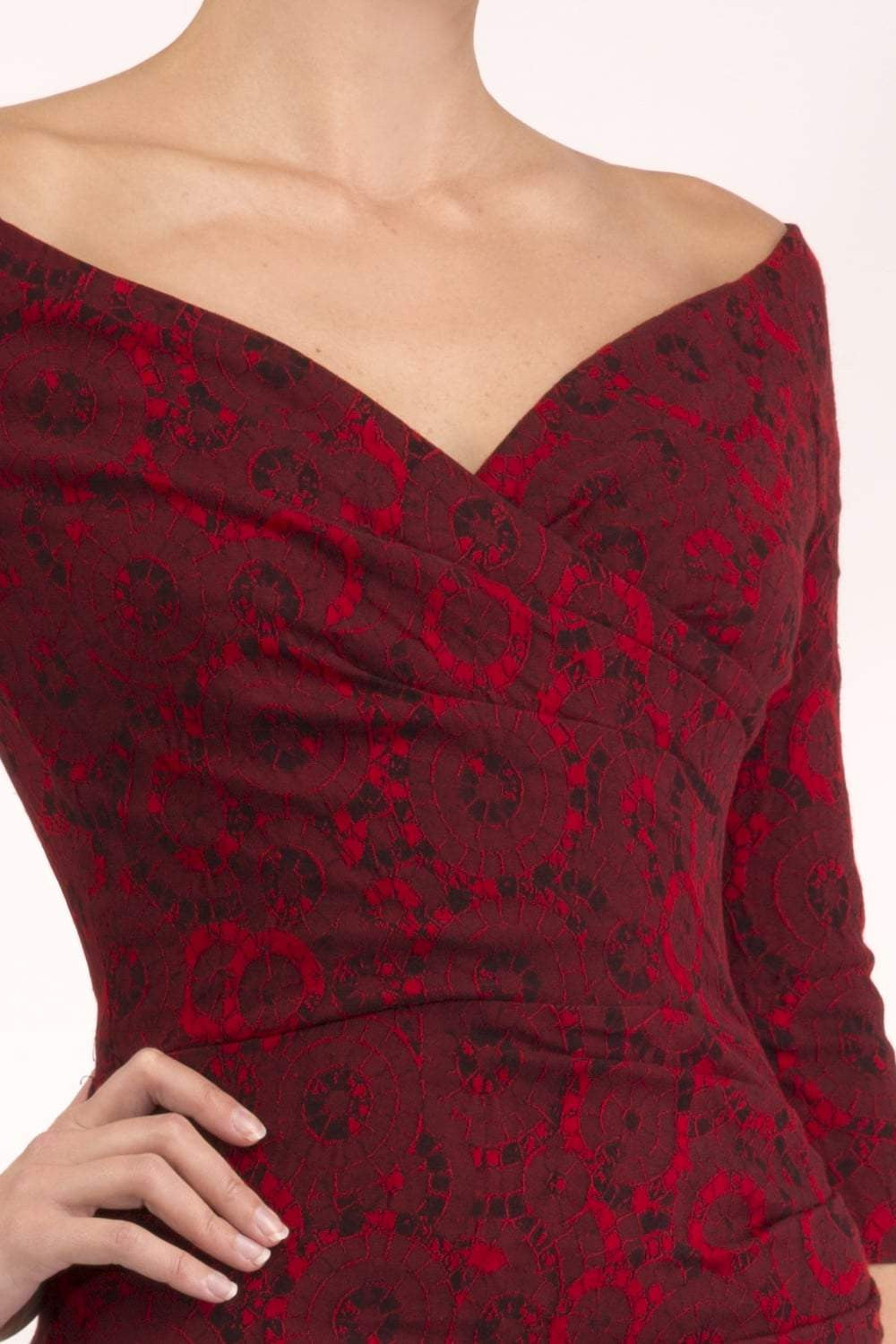 Catherine Jacquard Dress – Diva Catwalk, image 3