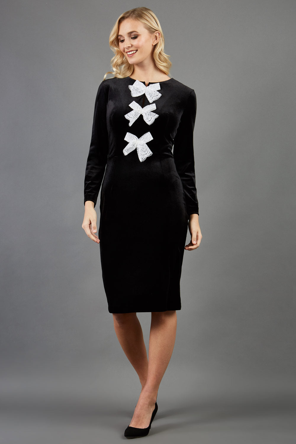 Celine Pencil Dress in Black – Diva Catwalk, image 1