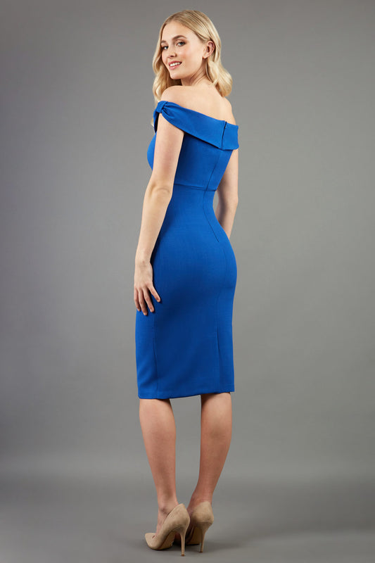 Cloud Off Shoulder Pencil Dress 