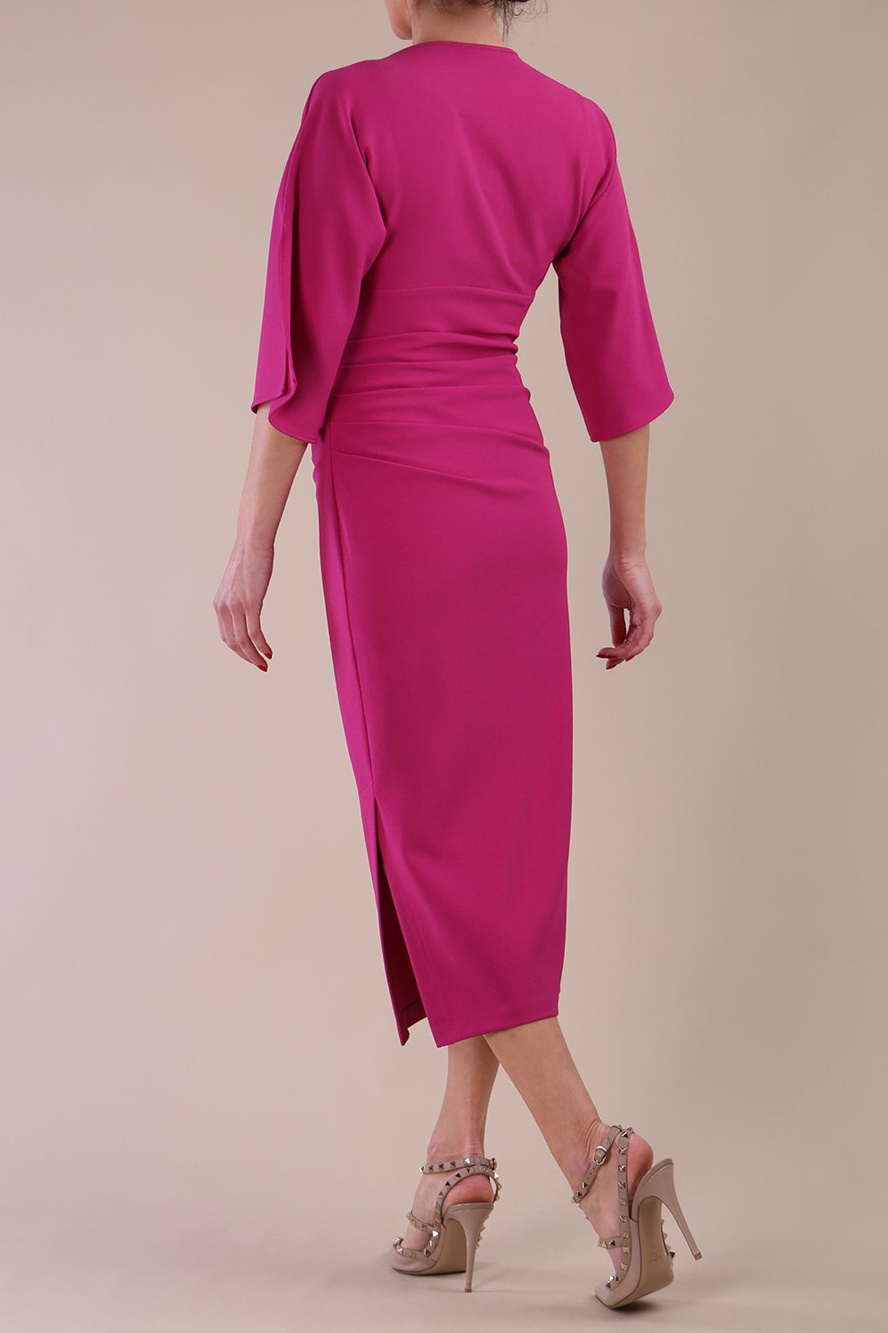 Diana Cowl Neck Pencil Dress – Diva Catwalk, image 10