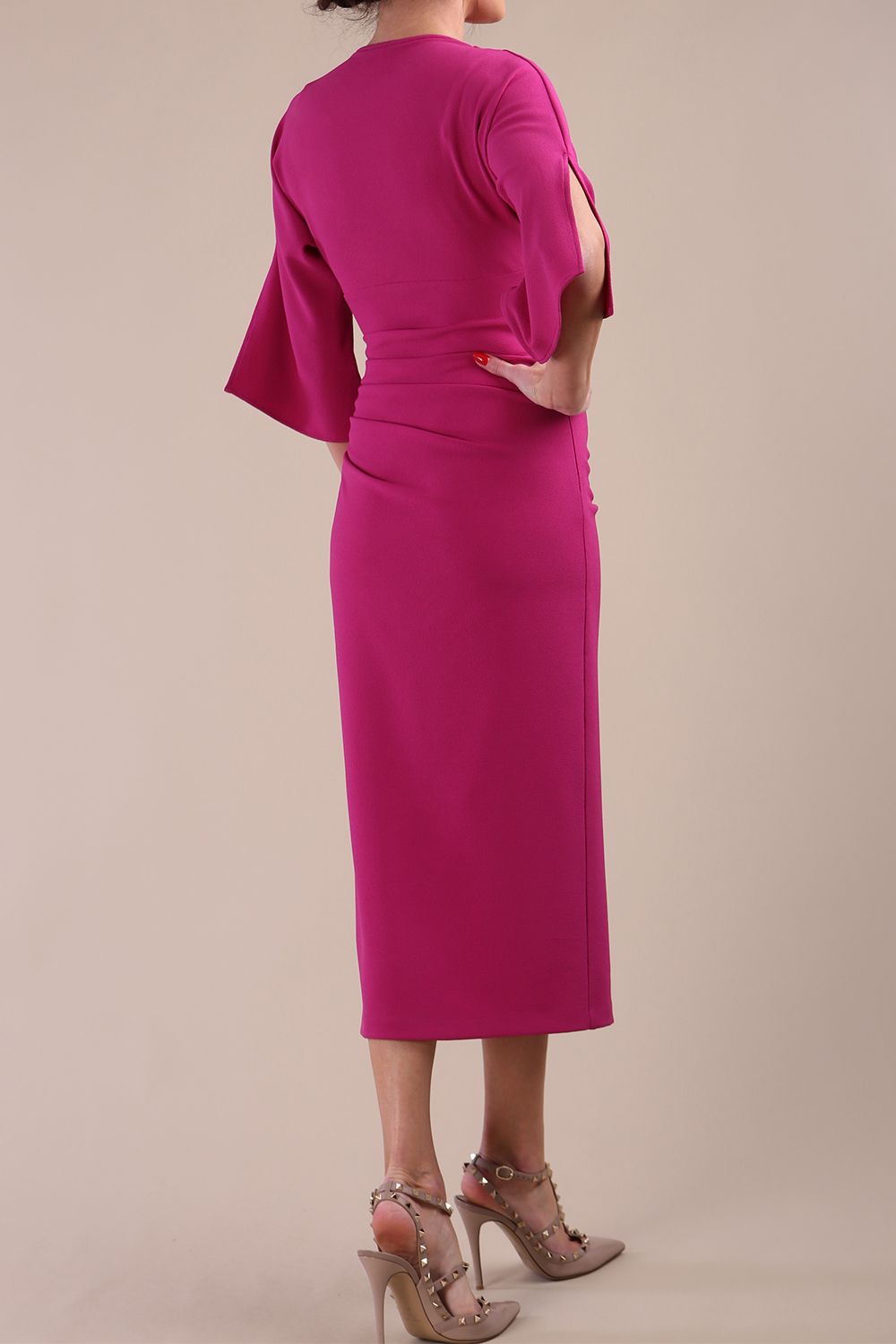 Diana Cowl Neck Pencil Dress – Diva Catwalk, image 8