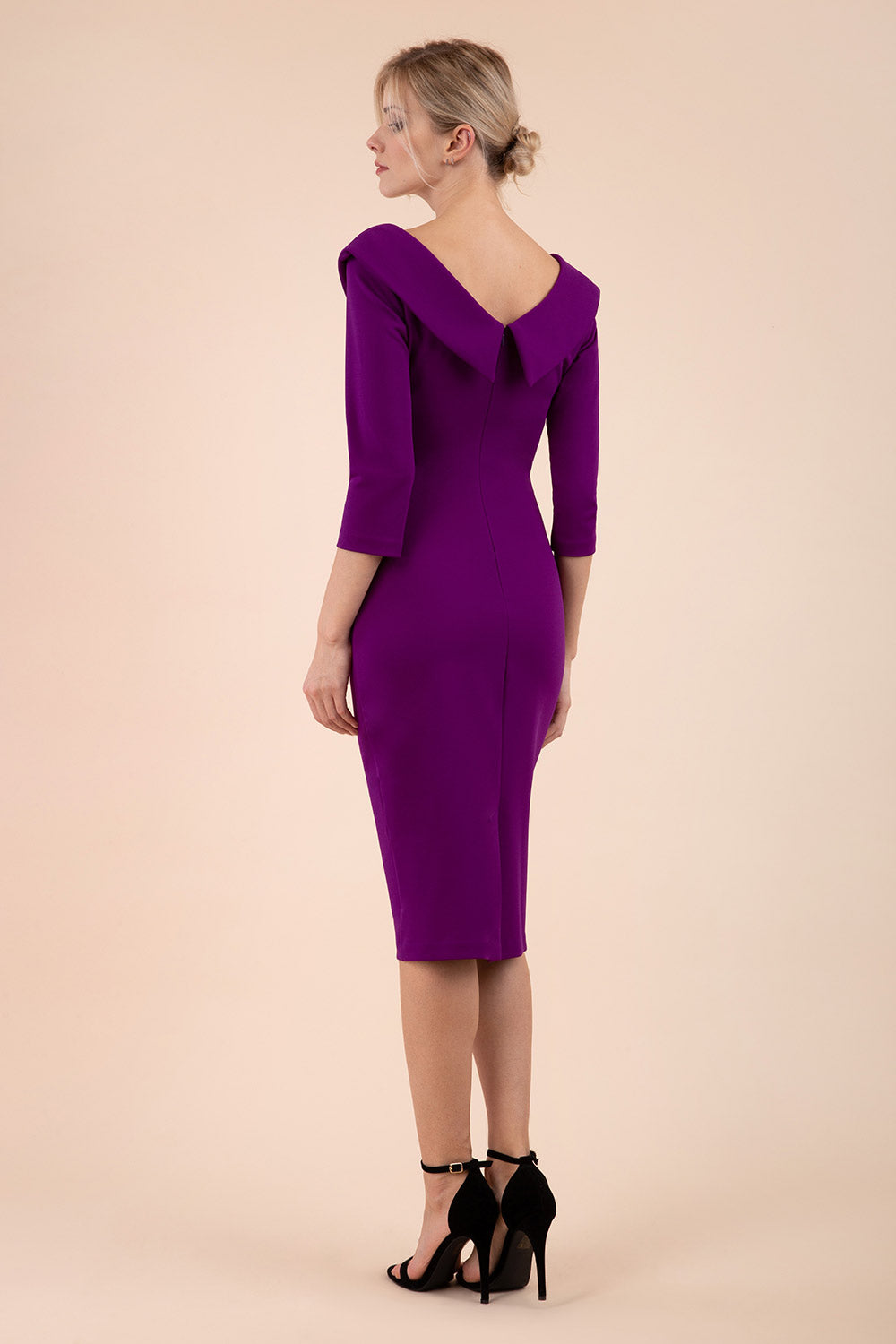 Eliza 3/4 Sleeve Pencil Dress – Diva Catwalk, image 6