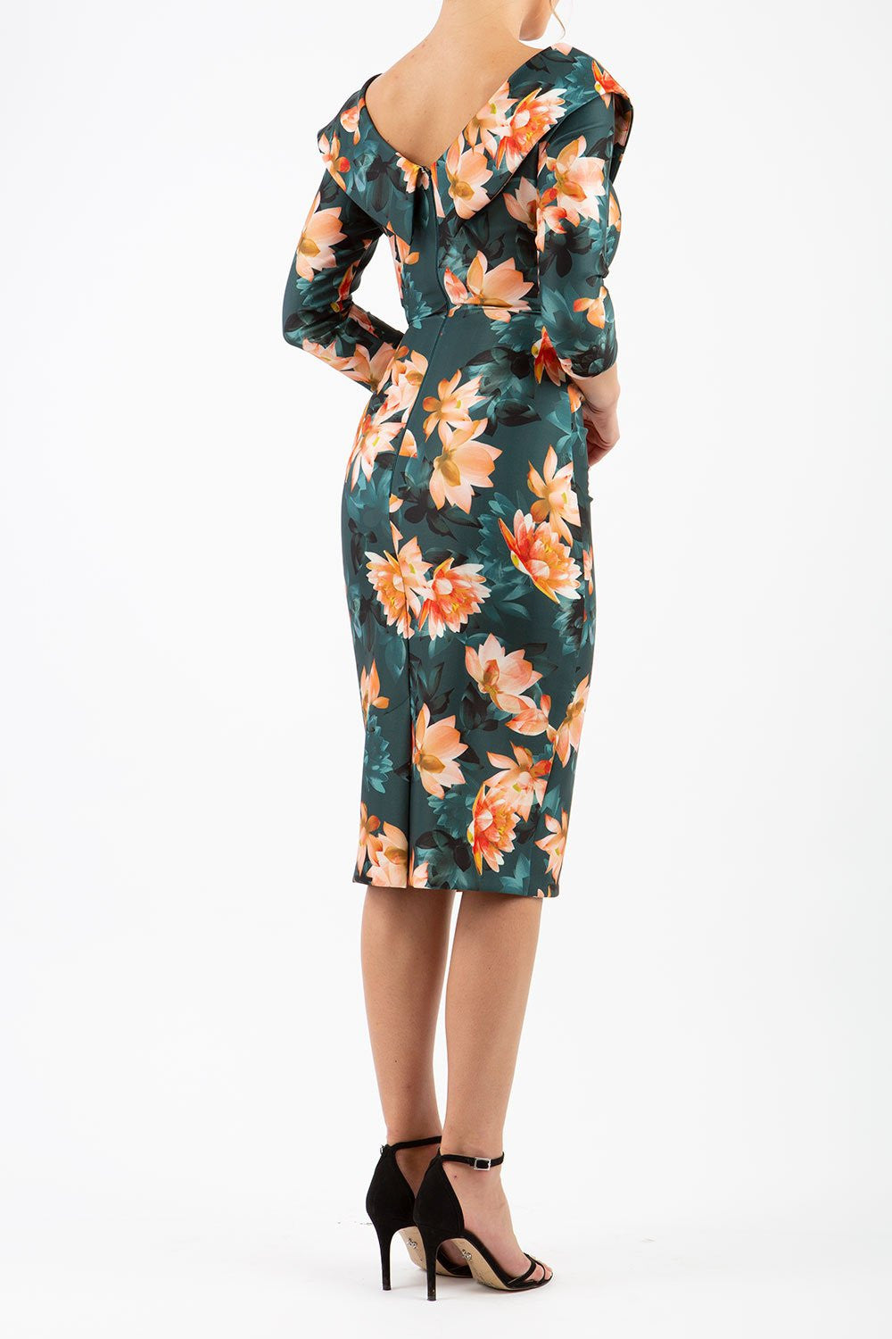Eliza Contour Stretch 3/4 Sleeve Dress – Diva Catwalk, image 5