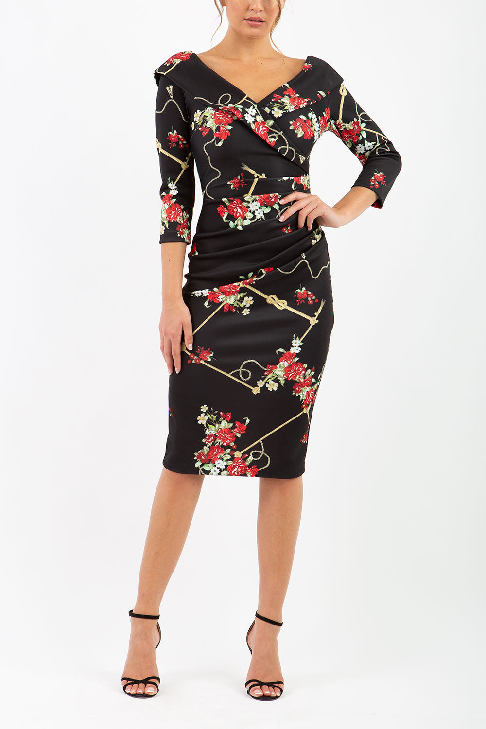 Eliza Vintage Rose Dress in Vintage Rose – Diva Catwalk, image 1