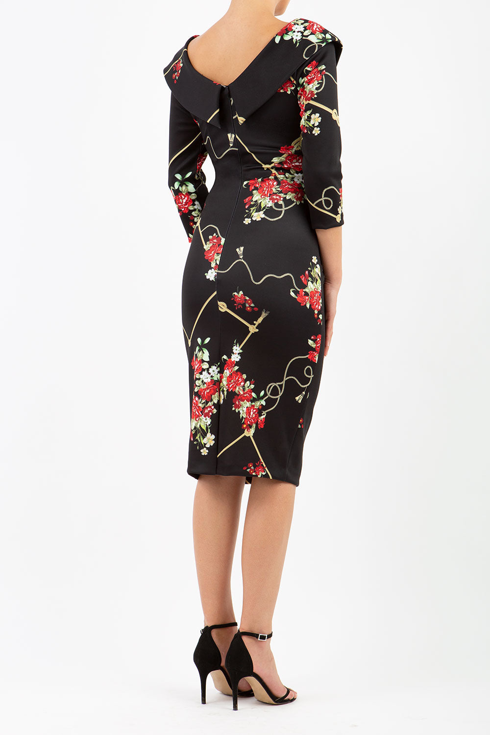 Eliza Vintage Rose Dress – Diva Catwalk, image 2