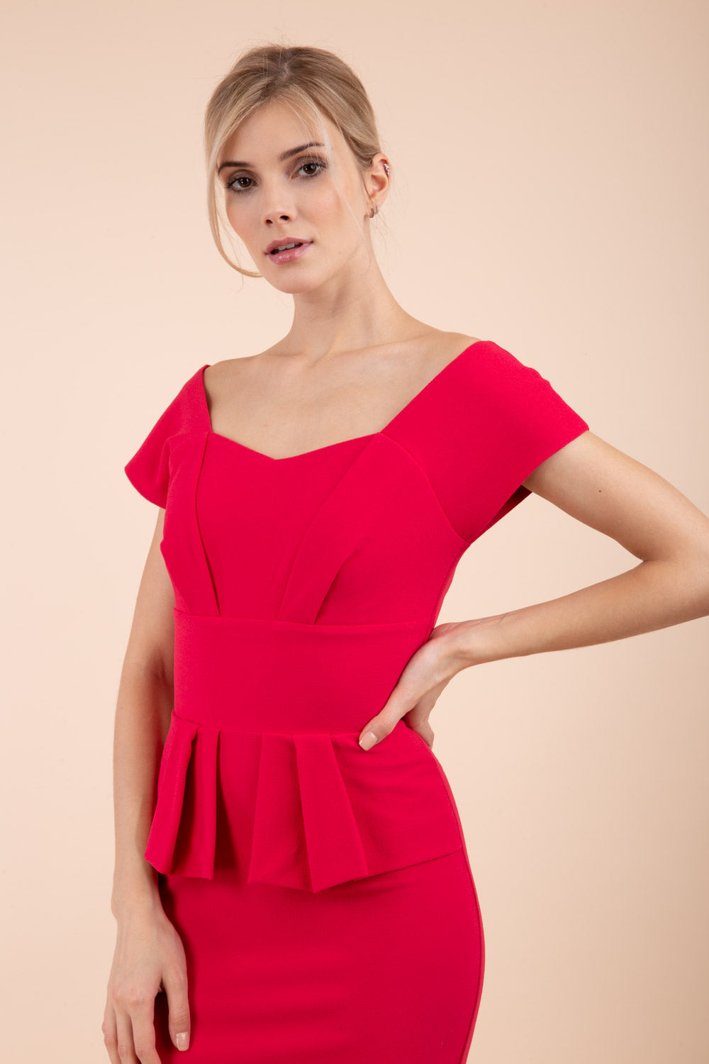 Evelyn Peplum Dress – Diva Catwalk, image 3