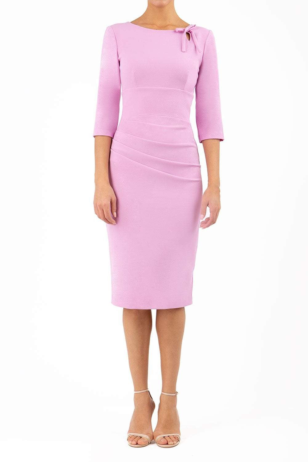 Fidelity Pencil Dress in Dawn Pink – Diva Catwalk, image 9