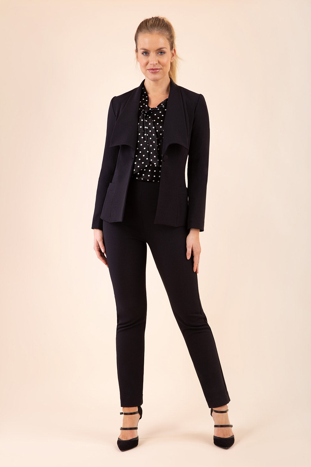 Fulica Long Sleeve Jacket in Black – Diva Catwalk, image 8