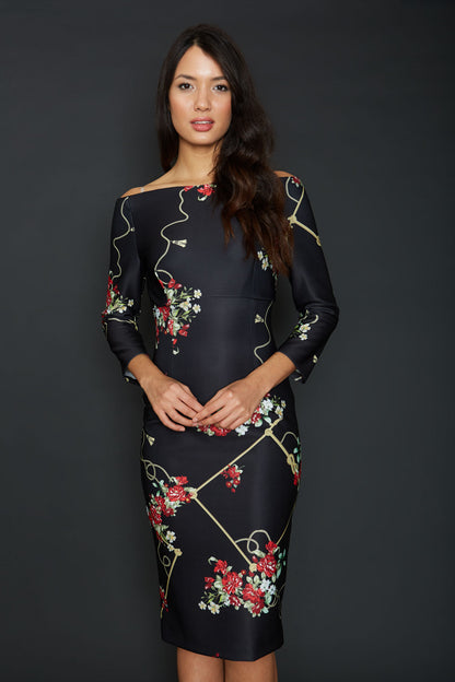 Garland Pencil Dress 