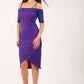 HYBRID ISLA CREPE BARDOT LACE DRESS 