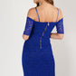 HYBRID ISLA CREPE BARDOT LACE DRESS 