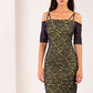 HYBRID ISLA CREPE BARDOT LACE DRESS 