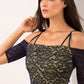 HYBRID ISLA CREPE BARDOT LACE DRESS 