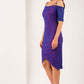 HYBRID ISLA CREPE BARDOT LACE DRESS 