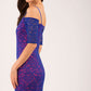 HYBRID ISLA CREPE BARDOT LACE DRESS 