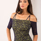 HYBRID ISLA CREPE BARDOT LACE DRESS 