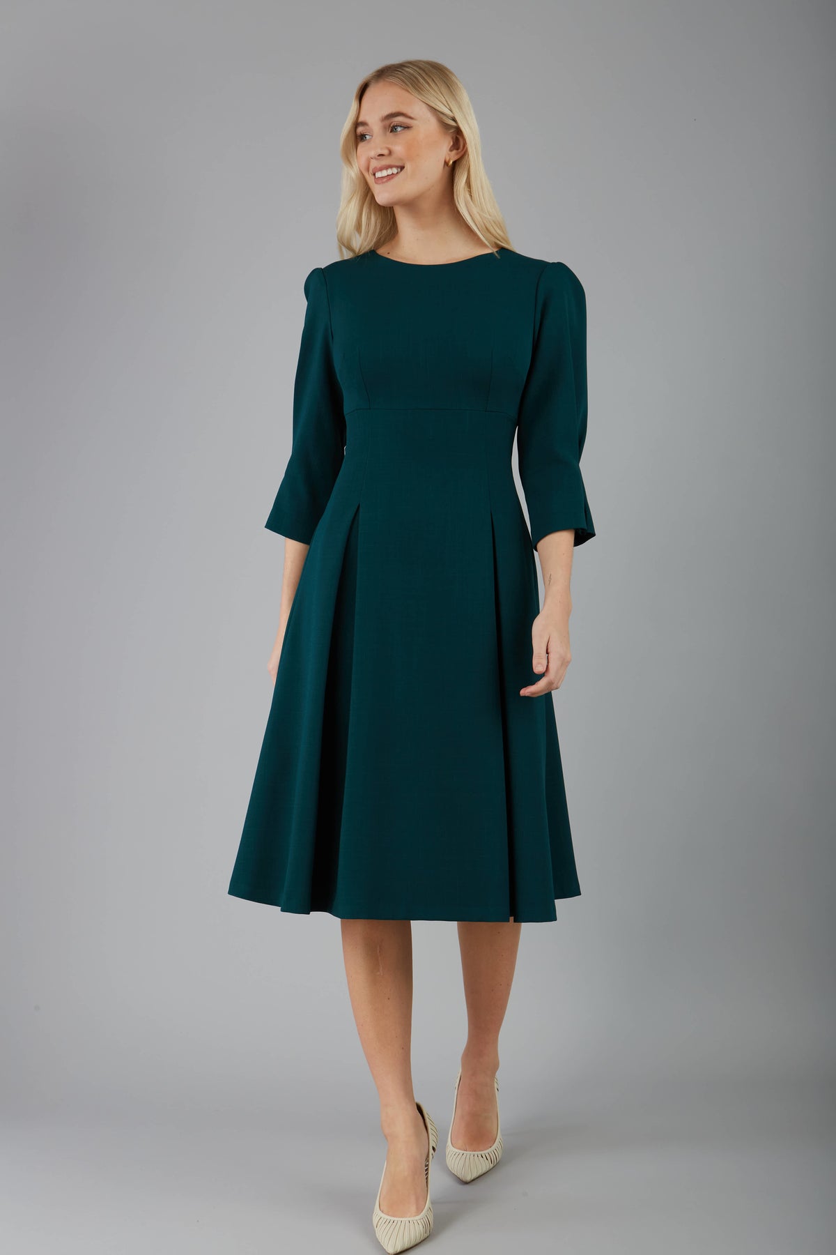 Harpsden Sleeved A-line Dress – Diva Catwalk, image 4