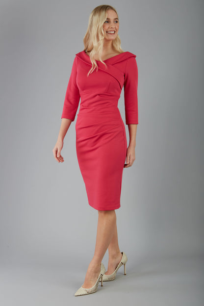 Ionian Sleeved Pencil Skirt Dress 