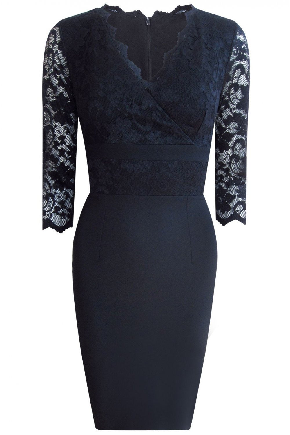Ivana Lace Dress in Black – Diva Catwalk, image 5