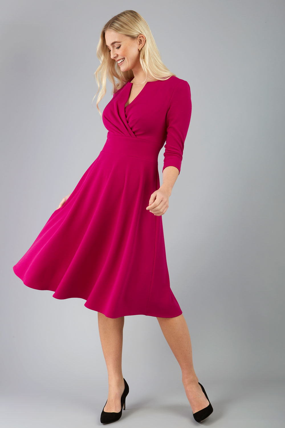 January Sleeved Swing Dress – Diva Catwalk, image 4