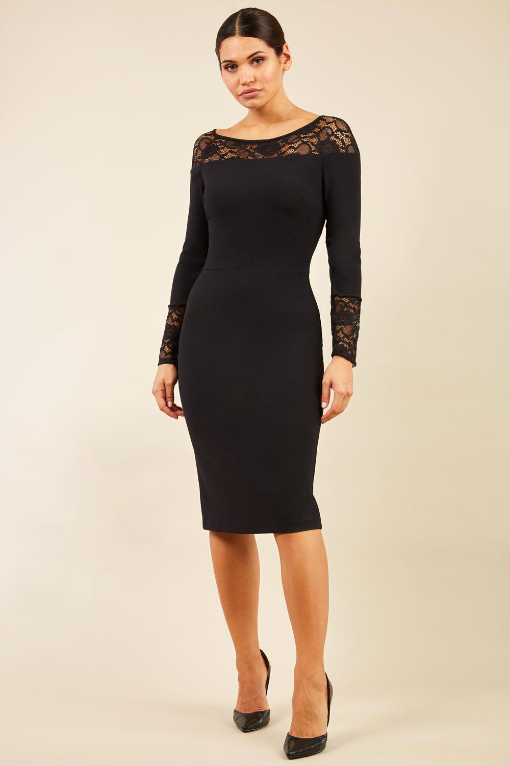 Kendall Lace Dress in Black – Diva Catwalk, image 4