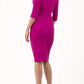 Kubrick Asymmetric Neckline Pencil Dress 