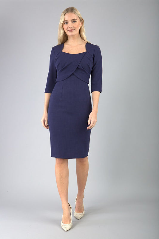 Lantana Square Neck Pencil Dress 