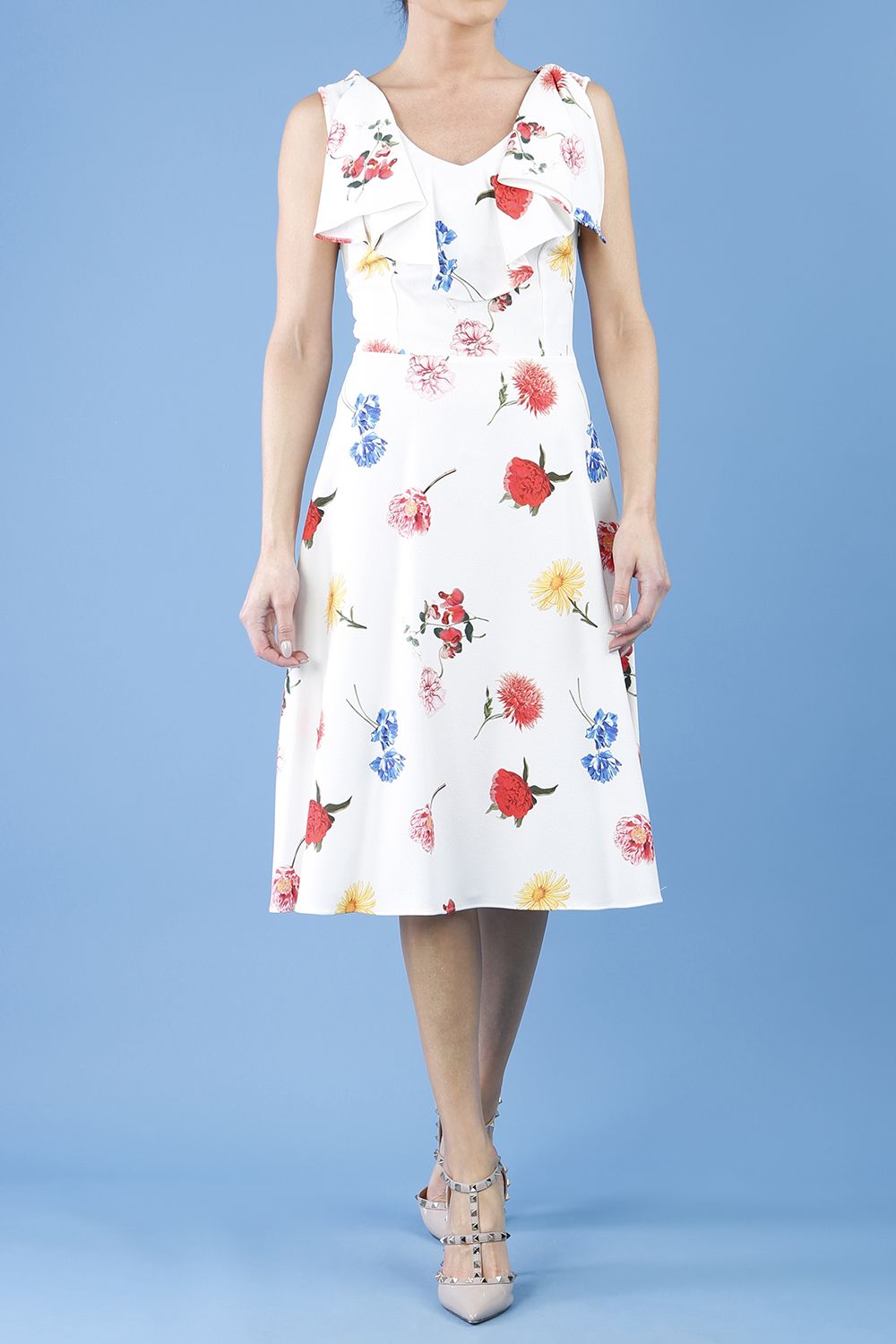 Layla Print Dress in Buttercup Print – Diva Catwalk, image 4