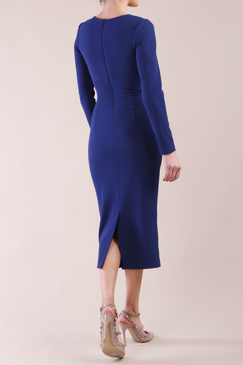 Long Sleeved Lydia Midi Pencil Dress – Diva Catwalk, image 15