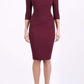 Lydia 3/4 Sleeved Plain Dress 