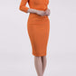 Lydia 3/4 Sleeved Plain Dress 