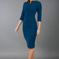 Lydia 3/4 Sleeved Plain Dress 