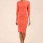 Lydia 3/4 Sleeved Plain Dress 