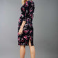Madelyn Floral Velvet Pencil Dress 