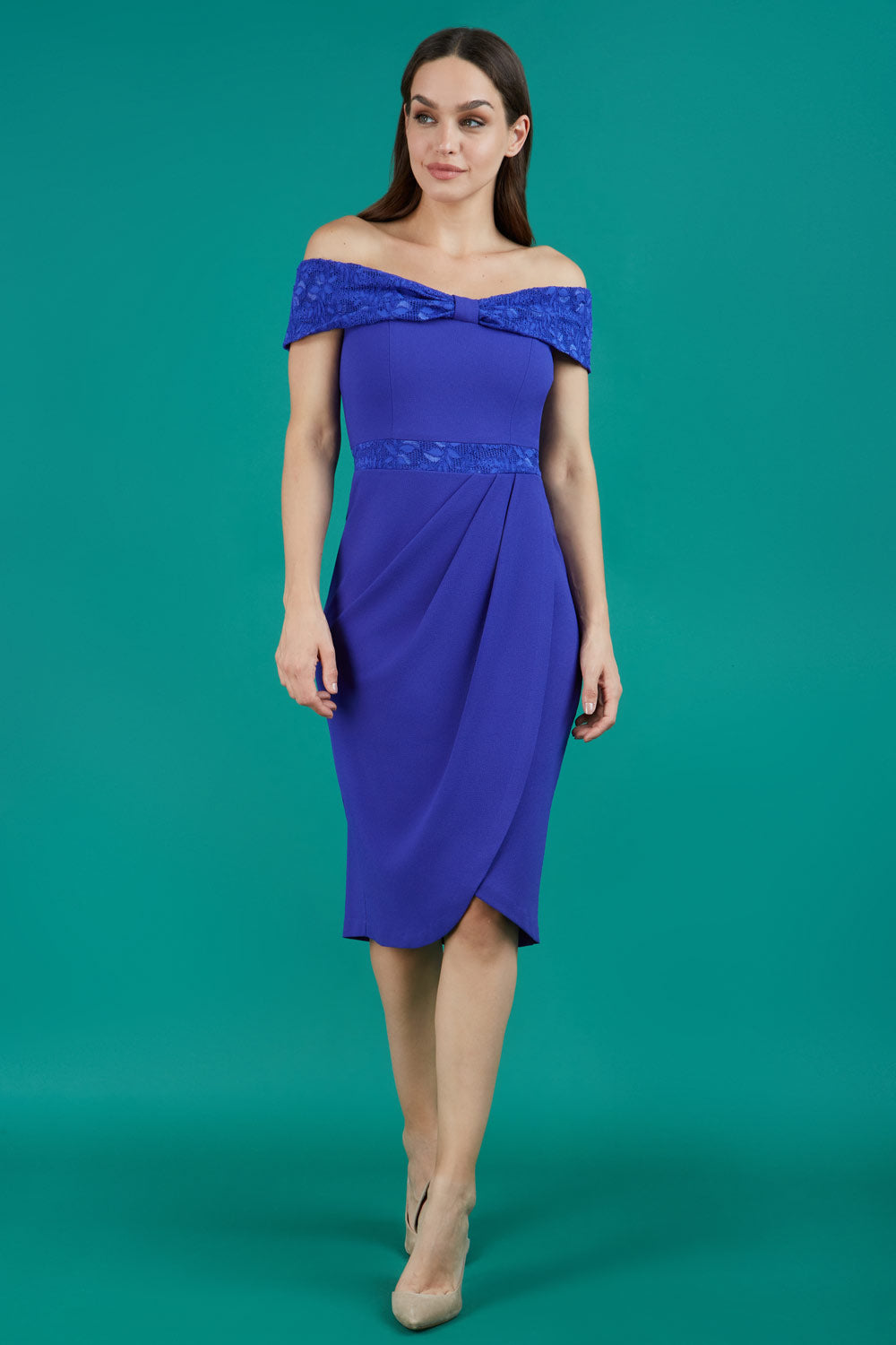 Midnight Lace Dress in Spectrum Indigo and Spectrum Indigo – Diva Catwalk, image 2