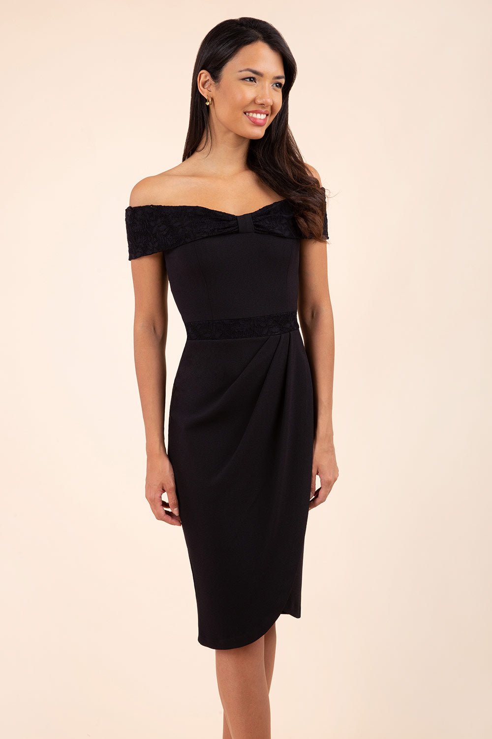 Midnight Lace Dress in Black and Black – Diva Catwalk, image 5