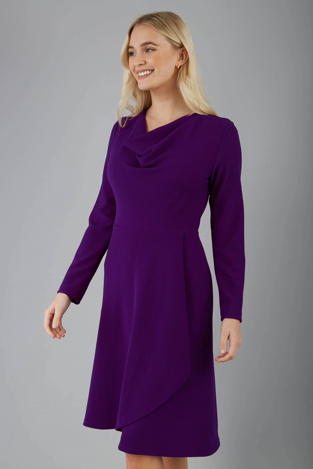 Moraig A-line Skirt Dress in Deep Purple – Diva Catwalk, image 9