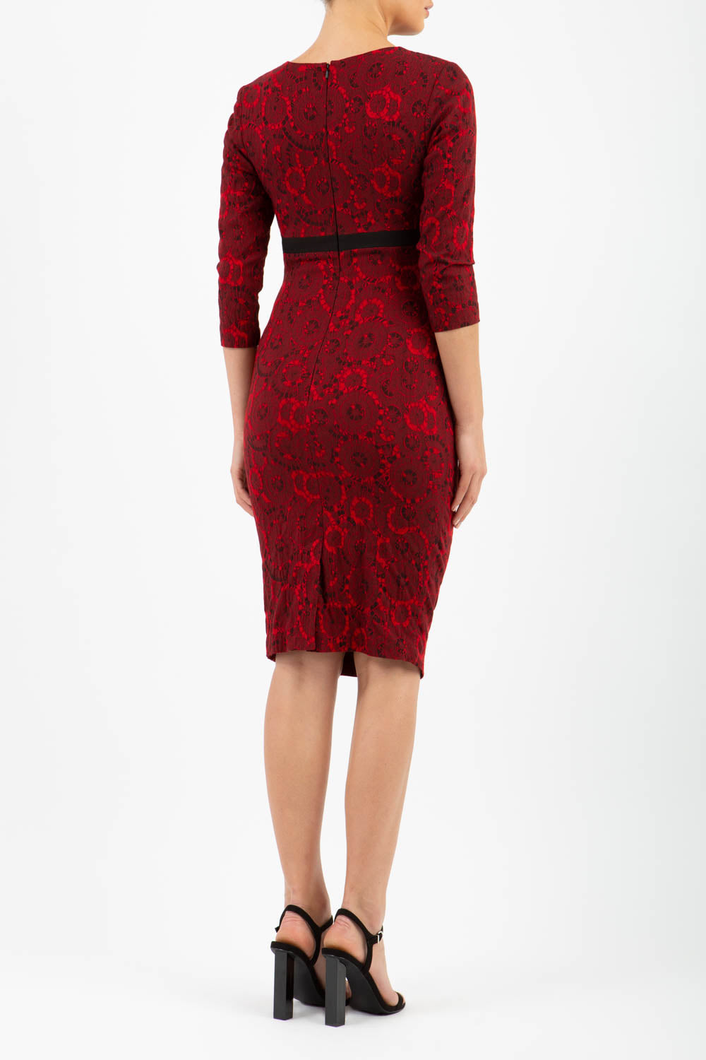 Nadia Circle Jacquard Dress – Diva Catwalk, image 7