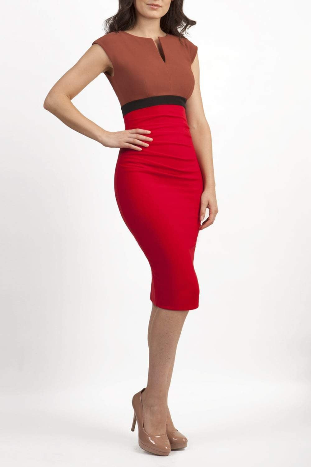 Nadia Colour Block Sleeveless Dress 